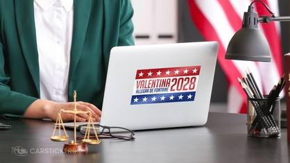 Reflective Sticker on Laptop