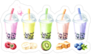 Refreshing Fruit Milky Bubble Sticker