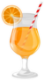 Refreshing Orange Cocktail Sticker