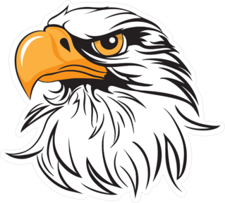 Regal Eagle Head Sticker