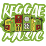 Reggae Music Jamaica Sticker