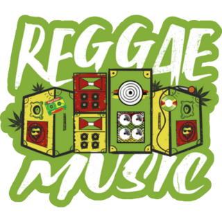 Reggae Music Jamaica Sticker