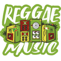Reggae Music Jamaica Sticker
