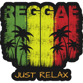 Reggae Music Just Relax Sticker 