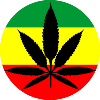 Reggae Music Marijuana Jamaica Sticker