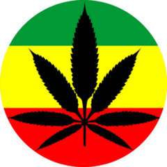 Reggae Music Marijuana Jamaica Sticker