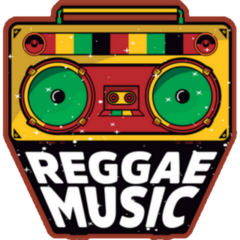 Reggae Roots Jamaica Boombox Sticker