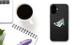Rehabilitation Chiropractor Cartoon Sticker on a Phone (New) example