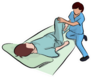 Rehabilitation Chiropractor Cartoon Sticker