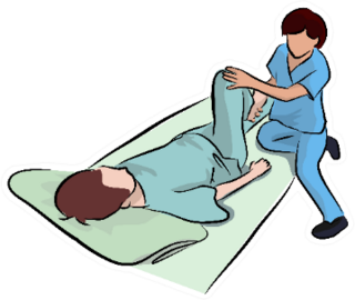 Rehabilitation Chiropractor Cartoon Sticker