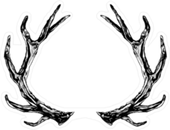 Reindeer Antlers Sticker