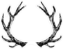 Reindeer Antlers Sticker