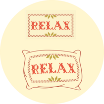 Relax Decorative Sticker