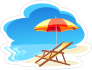 Relax on The Beach Sticker