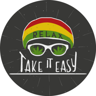 Relax. Take It Easy Reggae Music Jamaica Sticker