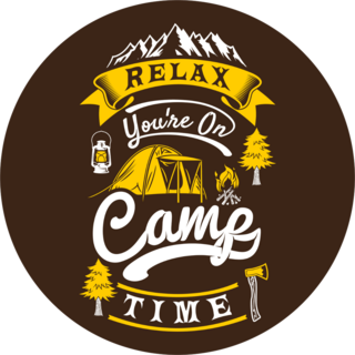 Relax You Are On Camp Time Sticker