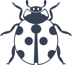 Relaxed Ladybug Sticker