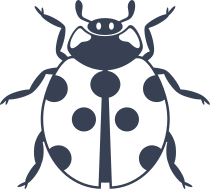 Relaxed Ladybug Sticker