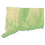 Relief Map - Connecticut Sticker