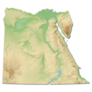Relief Map Of Egypt Sticker