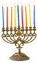 Religion Image Of Jewish Holiday Hanukkah Candles Sticker