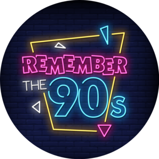 Remember The 90s Neon Sign Sticker
