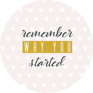 Remember Why You Started Fitness Slogan Sticker