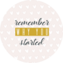 Remember Why You Started Fitness Slogan Sticker