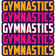 Repeated Gymnastics Sticker