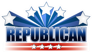 Republican Stars and Stripes Sticker