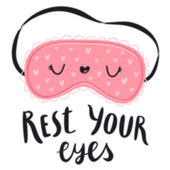 Rest Your Eyes Sticker