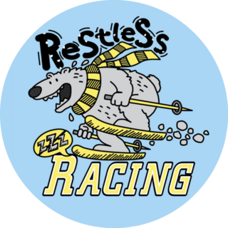 Restless Racing Cool And Funny Ski Sticker