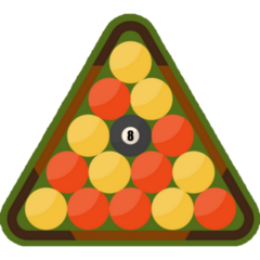 Retro Billiard Set Sticker