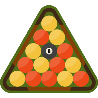 Retro Billiard Set Sticker