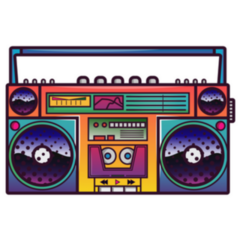 retro-boombox-in-80s-90s-