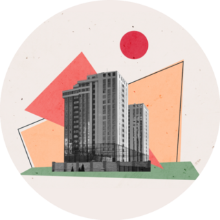 Retro Business Real Estate Sticker