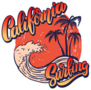 Retro California Surfing Sticker