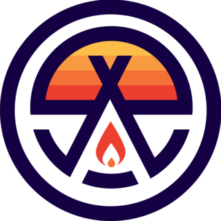 Retro Camping Logo Sticker