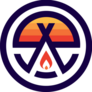 Retro Camping Logo Sticker