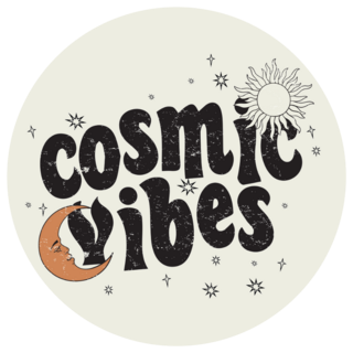 Retro Celestial Groovy Cosmic Vibes Sticker