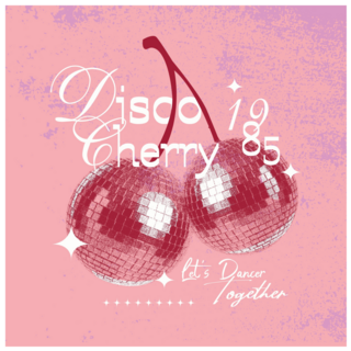 Retro Cherry Poster Sticker
