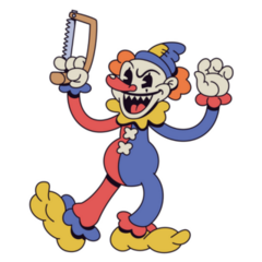 Retro Clown Sticker