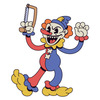 Retro Clown Sticker