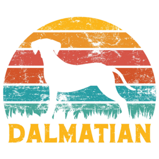 Retro Dalmatian Sticker