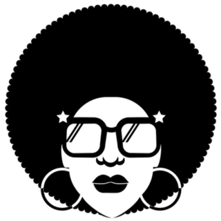 Retro Disco Woman 70s Hairstyle Sticker