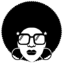 Retro Disco Woman 70s Hairstyle Sticker