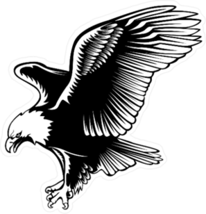 Retro Eagle Sticker