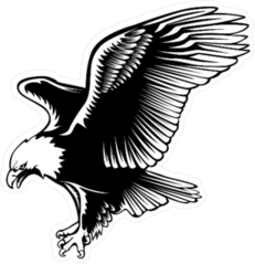 Retro Eagle Sticker