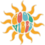 Retro Good Vibes Sunshine Illustration Sticker