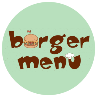 Retro Groovy Burger Menu Sticker